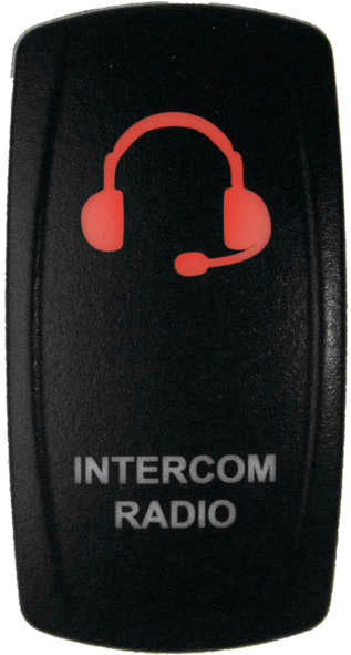 Dragonfire Racing® Switch Int/Rad On/Off Red Led Red 04-0127