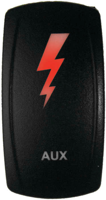 Dragonfire Racing® Switch Aux On/Off Red Led Red 04-0129