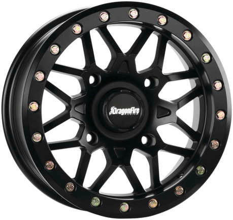 DragonFire Racing Typhon Wheel 14X7 4/156+10 5+2 Machined Black 523195