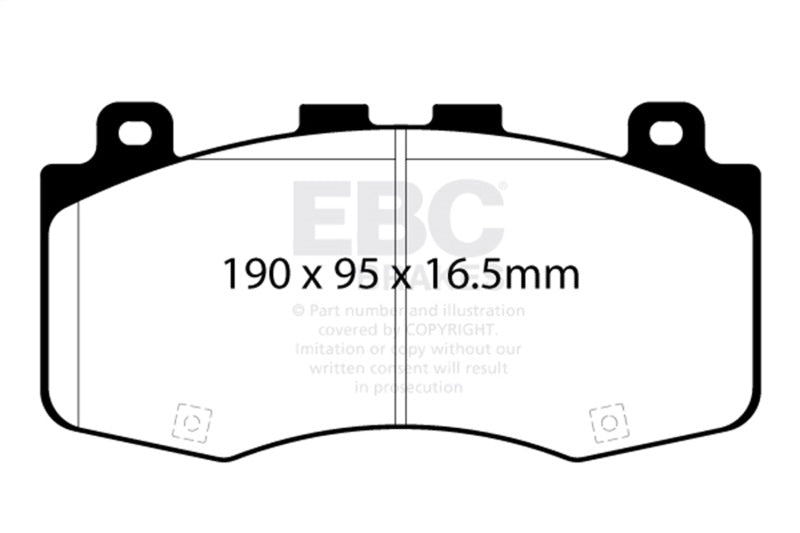 EBC 2018+ compatible with Jeep Grand Cherokee Trackhawk Bluestuff Front Brake Pads DP52400NDX