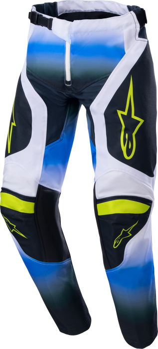 Alpinestars 2023 Racer Youth Boys Off-Road Motorcycle Pants - Push Nightlife Blue/White / 28