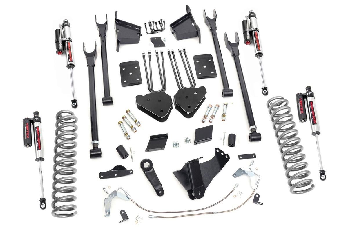 Rough Country 6 Inch Lift Kit 4 Link Ovld Vertex Fits Ford F-250 Super Duty (15-16) 58950