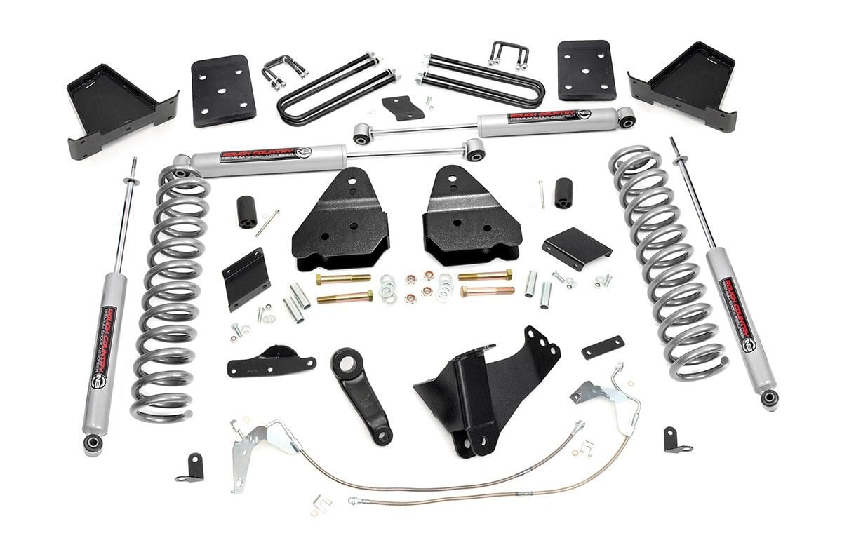 Rough Country 6 Inch Lift Kit Gas Ovld Fits Ford F-250 Super Duty 4WD (15-16) 549.20