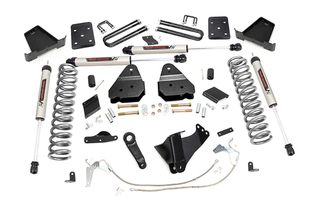 Rough Country 6 Inch Lift Kit Diesel No Ovld V2 Ford F-250 Super Duty (15-16) 55170