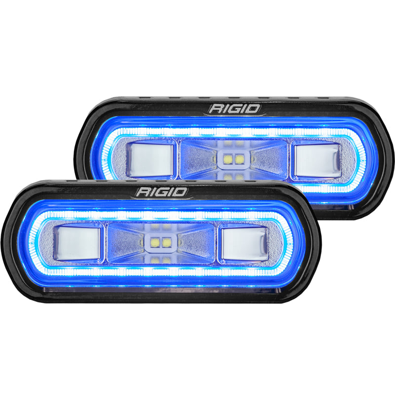 RIGID SR-L Series Surface Mount LED Spreader Pair w/ Blue Halo Universal 53121
