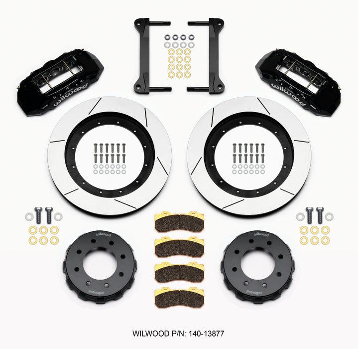Wilwood TX6R Front Kit 16.00in Black 1999-2010 GM H2 Truck/SUV 2500 140-13877