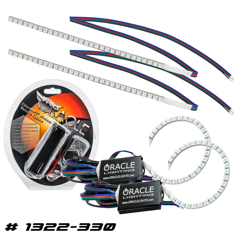 Oracle 15-17 Fits Ford Focus RS/St DRL Upgrade W/ Halo Kit Colorshift See Warranty 1322-330