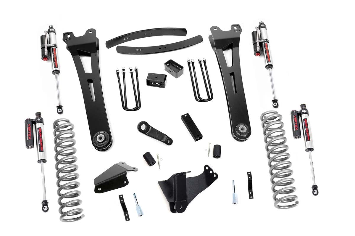 Rough Country 6 Inch Lift Kit Gas Radius Arm Vertex Fits Ford F-250/F-350 Super Duty (05-07) 53750
