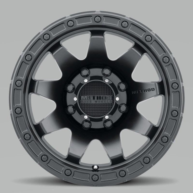 Method MR317 20x9 +18mm Offset 8x180 130.81mm CB Matte Black Wheel MR31729088518