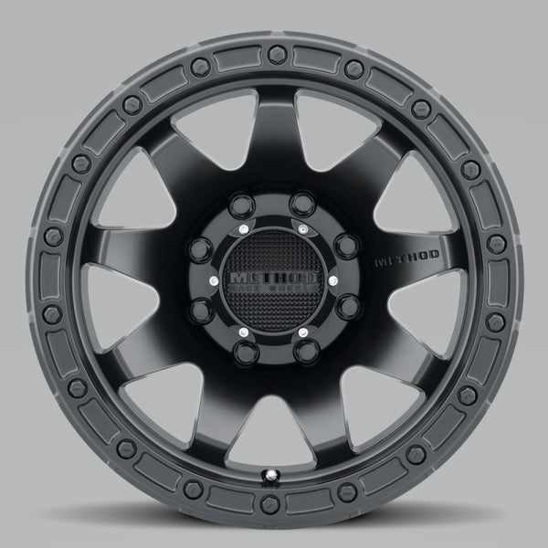 Method MR317 20x9 +18mm Offset 8x6.5 130.81mm CB Matte Black Wheel MR31729080518