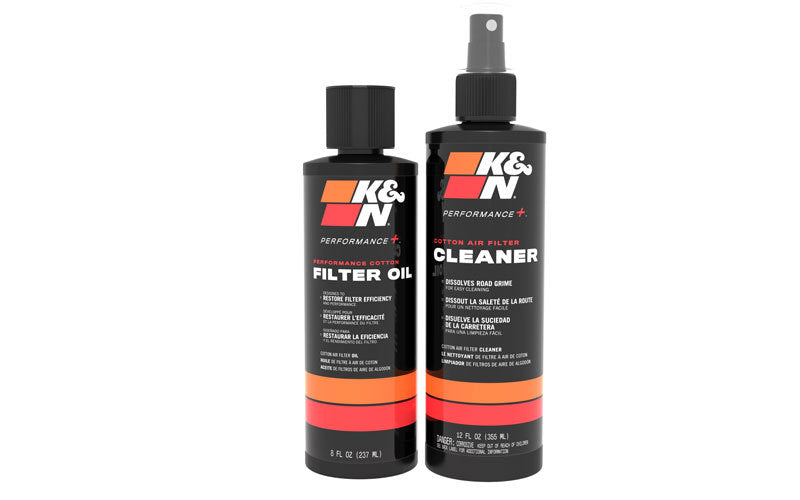 K&N Air Filter Cleaning Kit: Squeeze Bottle Filter Cleaner And Black Oil Kit;