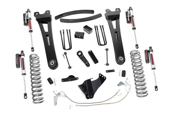 Rough Country 6 Inch Lift Kit Gas Radius Arm Vertex Fits Ford F-250/F-350 Super Duty (08-10) 53950