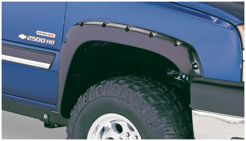 Bushwacker Front Matte Black Pocket Style Fender Flares For Avalanche 40071-02