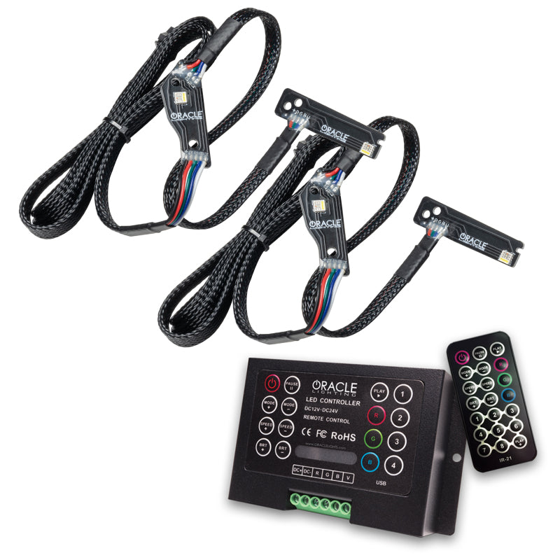 Oracle 1521 Compatible with Nissan GTR RGB+W (Lightning Bolt) Headlight DRL Upgrade Kit ColorSHIFT 2 SEE WARRANTY 1283-333