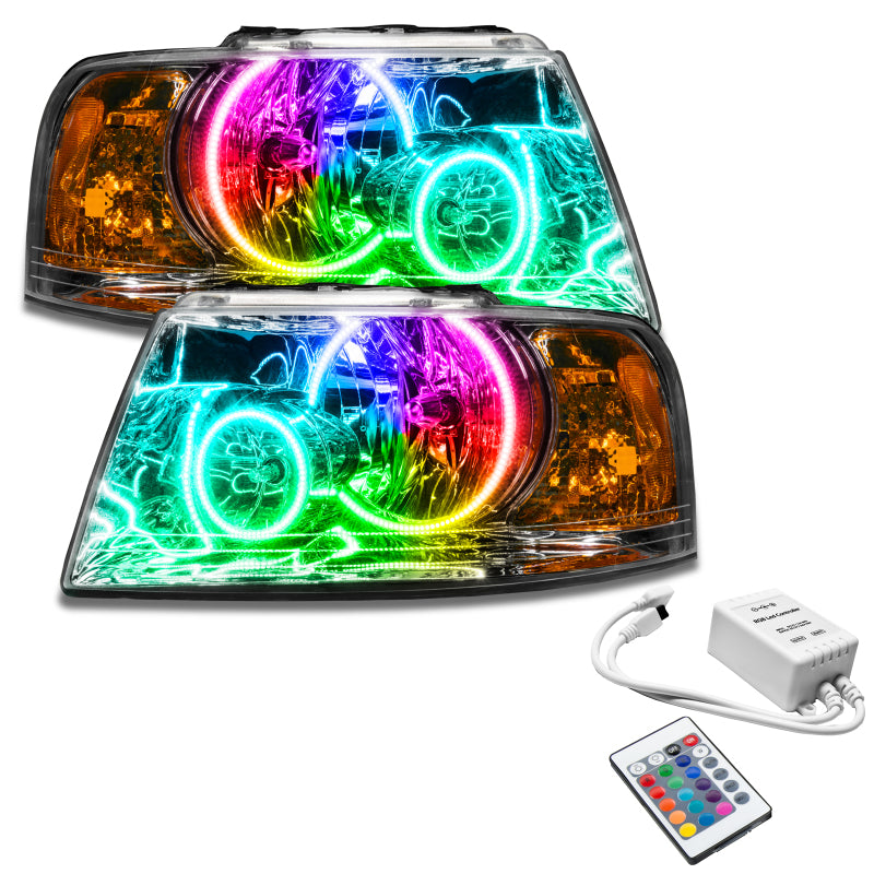 Oracle 03-06 Ford Expedition SMD HL Chrome ColorSHIFT w/ Simple Controller SEE WARRANTY 7153-504