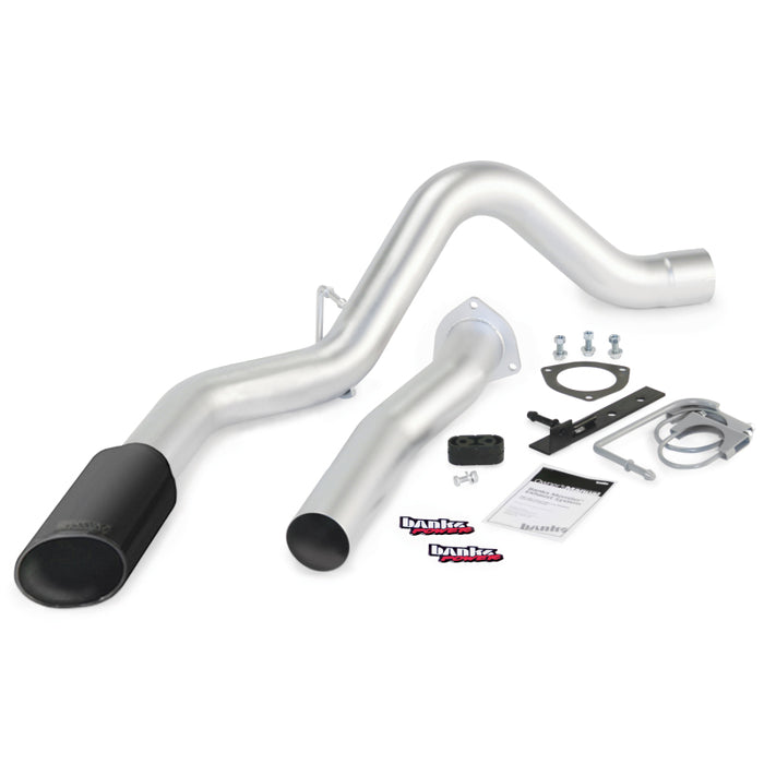 Banks Power 07-10 Chev 6.6L LMM ECSB-CCLB Monster Exhaust System SS Single Exhaust w/ Black Tip 47784-B