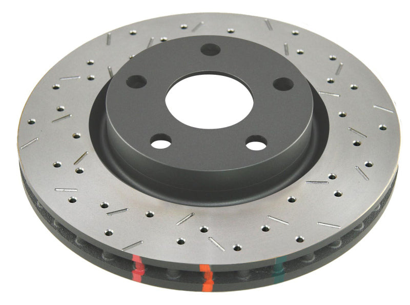 DBA 06-12 Chevrolet Corvetted Z06 4000 Series Drilled and Slotted Front Rotor 42992BLKXS