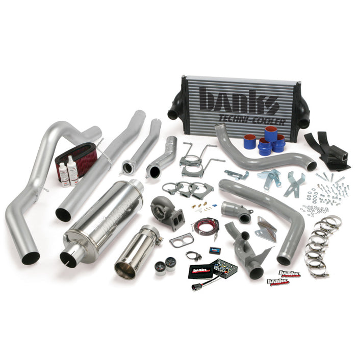 Banks Power 94-97 Ford 7.3L CCLB Auto PowerPack System SS Single Exhaust w/ Chrome Tip 46356