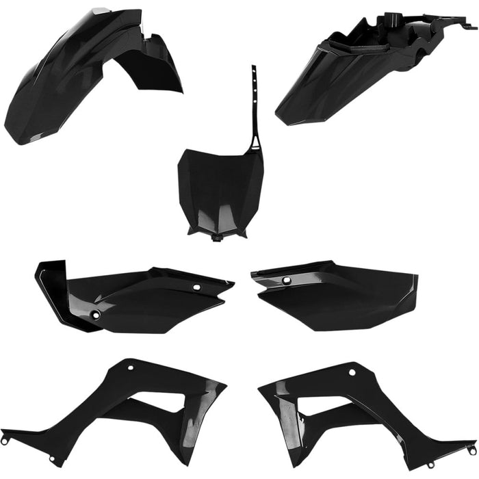 Acerbis Full Plastic Kit (Black Metallic) For 19-22 Honda Crf110F 2861937440