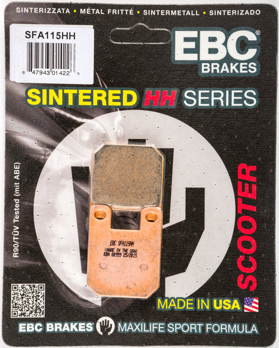 EBC Brakes SFA115HH Sintered Scooter Brake Pad