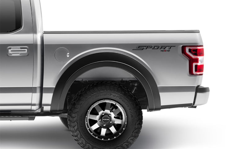 Bushwacker 15-17 Ford F-150 Styleside Extend-A-Fender Style Flares 2pc 67.1/78.9/97.6in Bed Black 20094-02