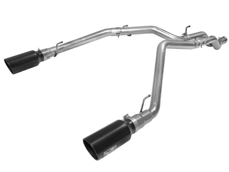 aFe MACHForce XP DPF-Back Exhaust 3in SS w/ 6in Black Tips 2014 Compatible with Dodge Ram 1500 V6 3.0L EcoDiesel 49-42044-B