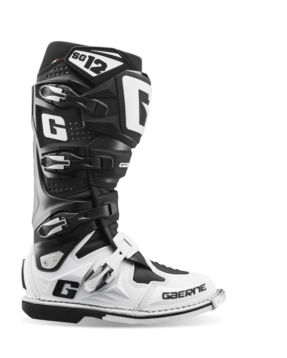 Gaerne SG12 LE Mens MX Offroad Boots White/Black 9.5 USA