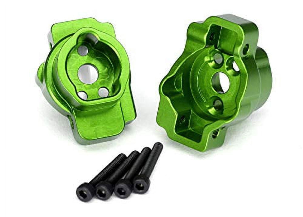Traxxas Portal Drive Axle Mount, Rear, 6061-T6 Aluminum (Green-Anodized) (Left And Right)/ 2.5X16 Cs (4) 8256G