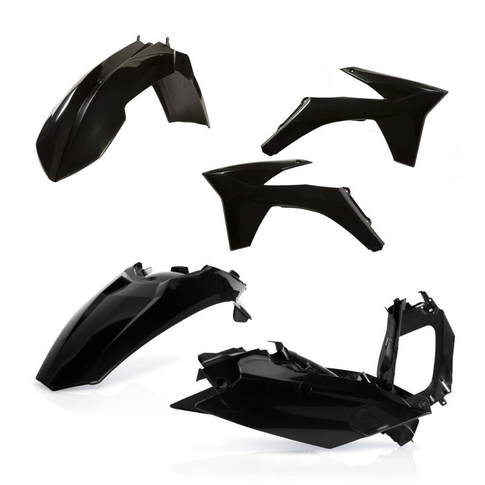 Acerbis  2250390001; Plastic Kits Black Fits KTM