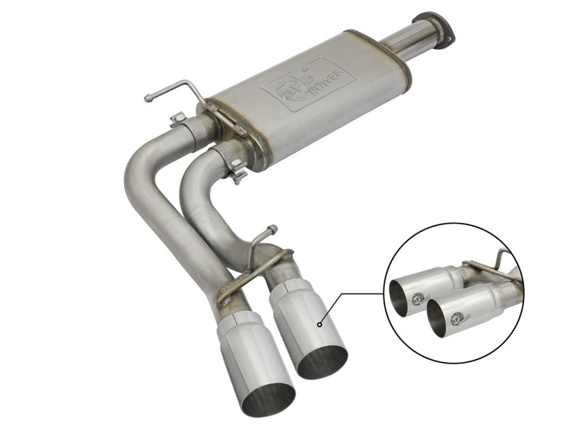 aFe Rebel Exhausts Cat-Back SS w/Polished Tip 16 Toyota Tacoma V6-3.5L 49-46032-P