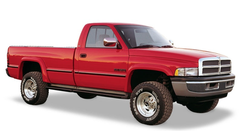 Bushwacker 94-01 Compatible with Dodge Ram 1500 Fleetside Extend-A-Fender Style Flares 4pc 78.0/96.0in Bed Black 50902-11