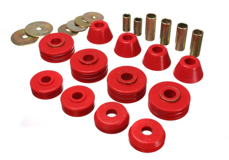 Energy Suspension Gm Cab Mount Set Red 3.4108R