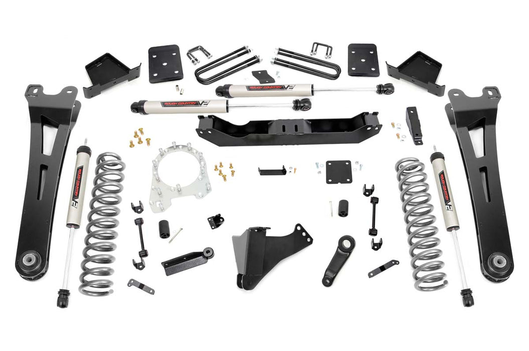 Rough Country 6 Inch Lift Kit Ovld V2 Shocks Ford F-250/F-350 Super Duty (17-22) 55470