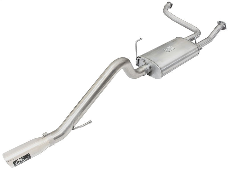 aFe MACHForce XP Exhaust Cat-Back 2.5/3in SS-409 w/ Polished Tip 05-15 Compatible with Nissan Xterra V6 4.0L 49-46110-P