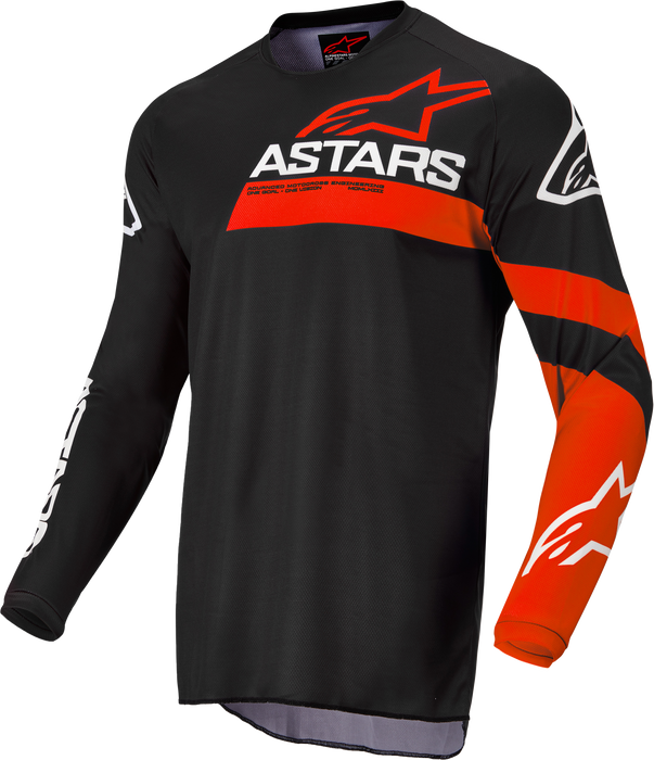 Alpinestars Youth Racer Chaser Jersey Black/Bright Red Yl 3772422-1303-L