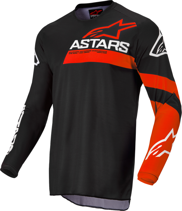 Alpinestars Youth Racer Chaser Jersey Black/Bright Red Yx (3772422-1303-XL)