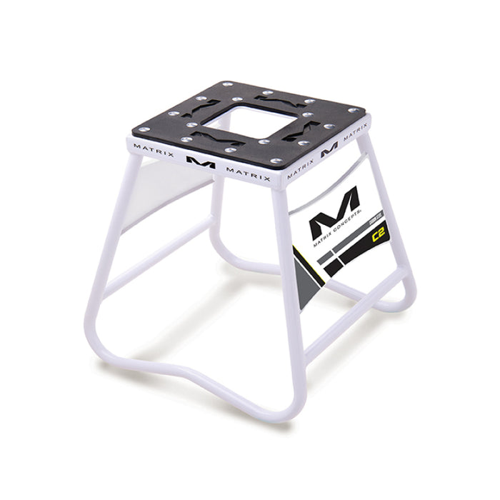 Matrix Concepts C2 Mini Steel Stand with Nameplate White C2M-100