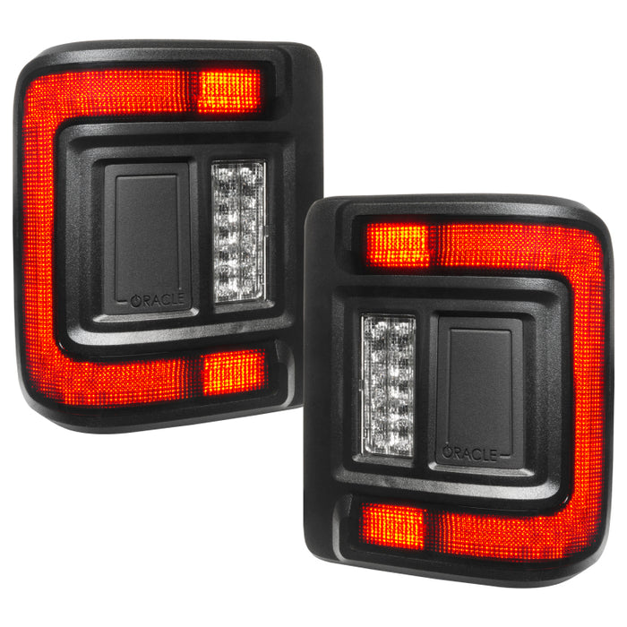 Oracle Lighting "Black Series" Flush Mount Led Tail Lights For Jeep Wrangler Jl 5884-504-T