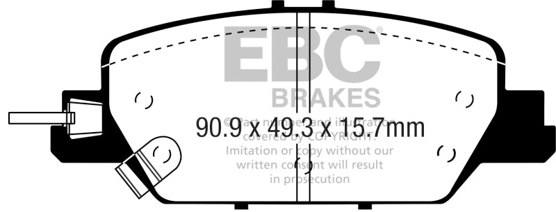 EBC 2017+ Honda CR-V 1.5L Turbo Greenstuff Rear Brake Pads DP63085