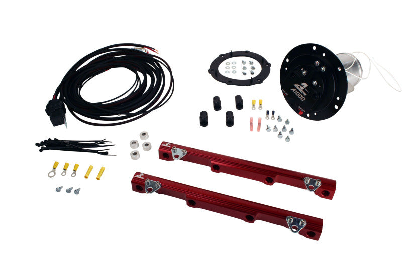 Aeromotive 03-04 Cobra Fuel System A1000/Rails/Wire Kit/Fittings 17188