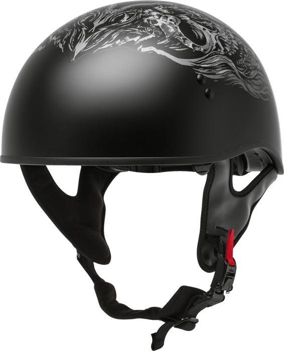 GMAX HH-65 Naked DOT Approved Half Helmet for Motorcycle, Moped, Scooter and More