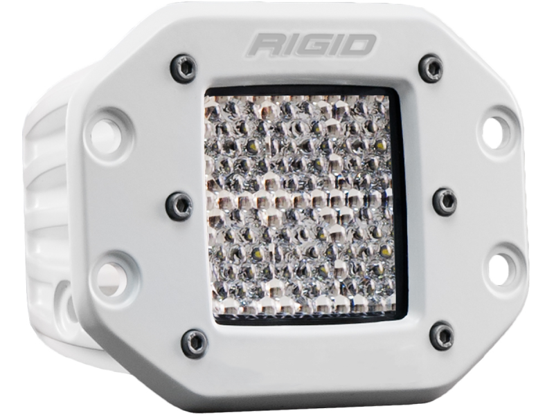 Rigid Industries D-Series Pro Flush Mount Led Light Flood Diffused White 611513