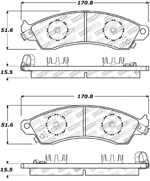 StopTech Street Touring Brake Pads 308.0412