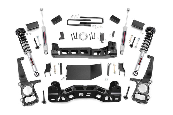 Rough Country 4 Inch Lift Kit N3 Struts Fits Ford F-150 4WD (2011-2013) 57432