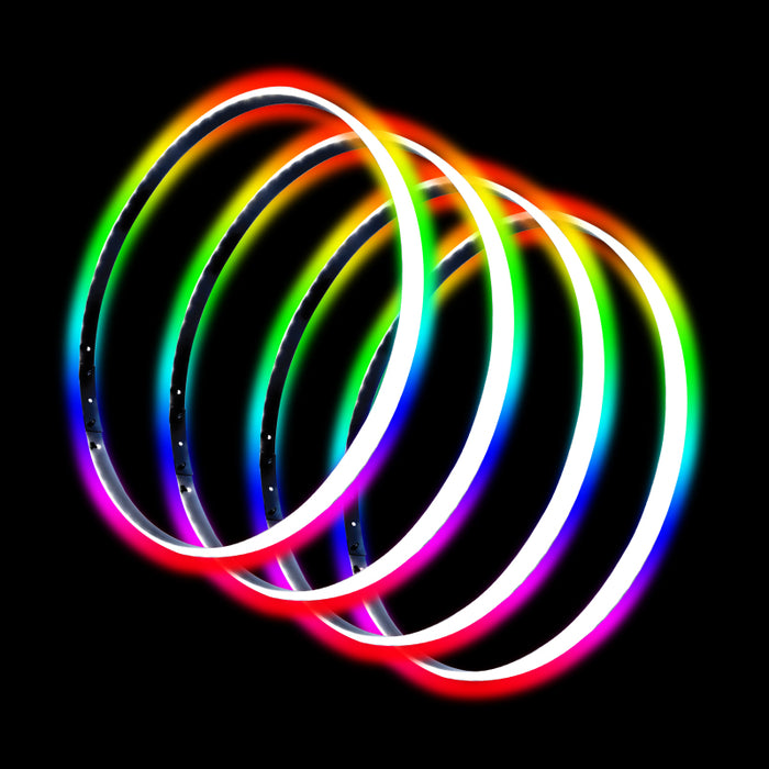 Oracle Lighting Led Illuminated Wheel Rings Colorshift® With No Remote Mpn: