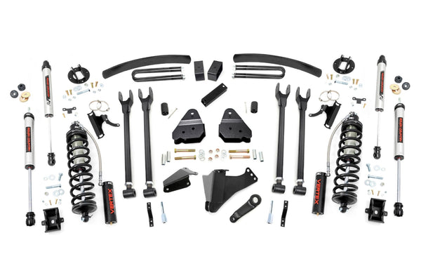 Rough Country 6 Inch Lift Kit Gas 4 Link Ovld C/O V2 Fits Ford Super Duty (05-07) 58158