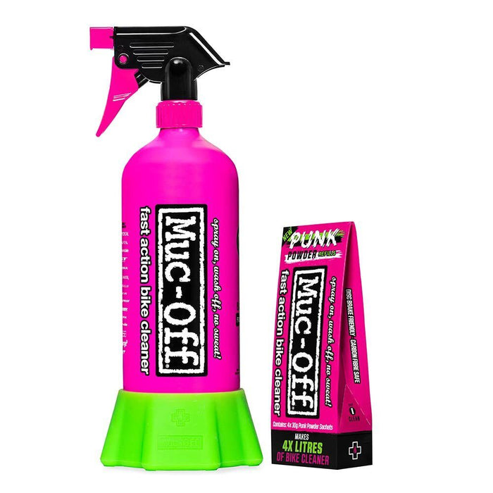 Muc-Off Punk Powder & Bottle for Life Bundle - 4 Packs of Biodegradable