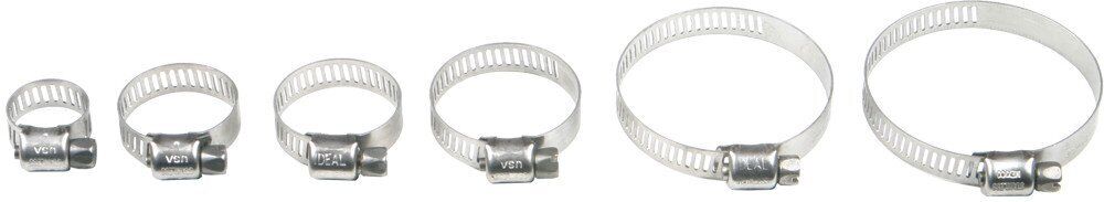 Helix Racing Products Stainless Steel Hose Clamps - 32mm-58mm 32-58mm