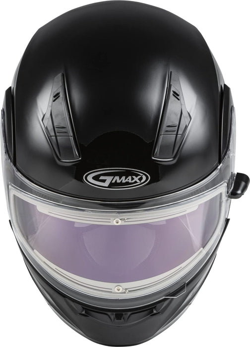 Gmax Md-04S Snow Helmet Solid W/Quick Release Buckle Electric Shield Black 3Xl M4040029