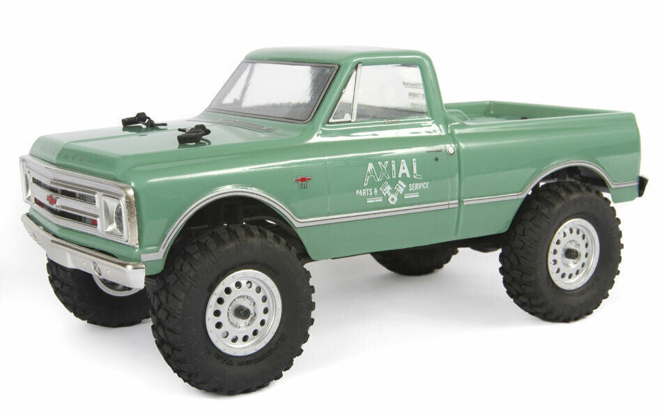 Axial Scx24 1967 Fits Chevrolet C10 1/24 4Wd Rtr Scale Fits Mini Crawler Green
